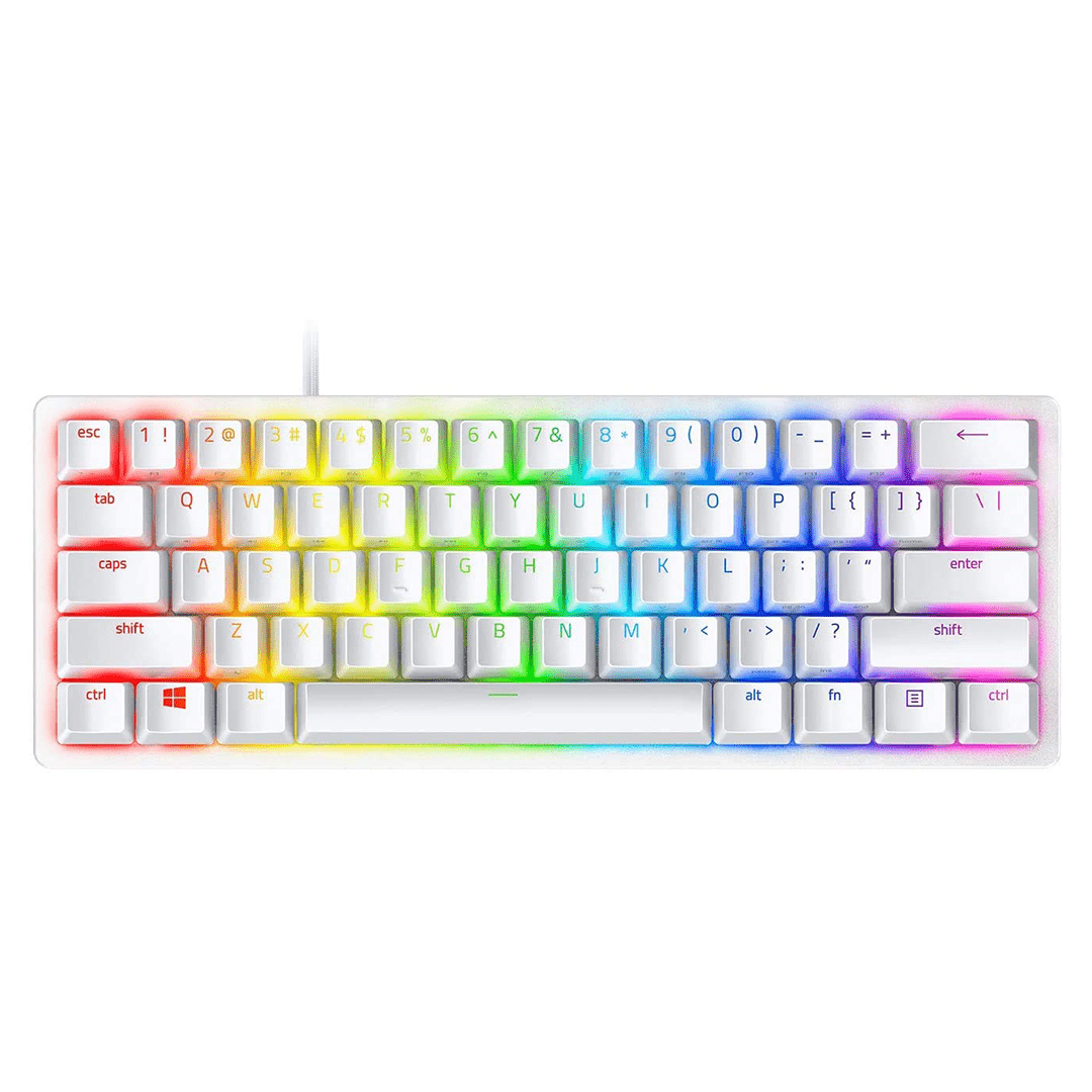 Razer Huntsman Mini - Mercury Edition - 60% Optical Gaming Keyboard in Qatar Razer Huntsman Mini - Mercury Edition - 60% Optical Gaming Keyboard in Qatar